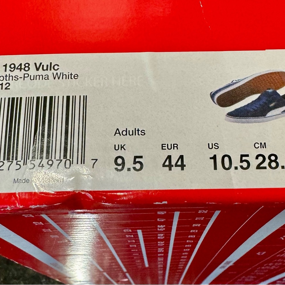 Men’s PUMA 1948 Vulc Blue Depths-Puma White 359863-12 Size 10.5 - Picture 6 of 7
